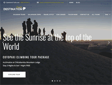 Tablet Screenshot of destinationecuador.com